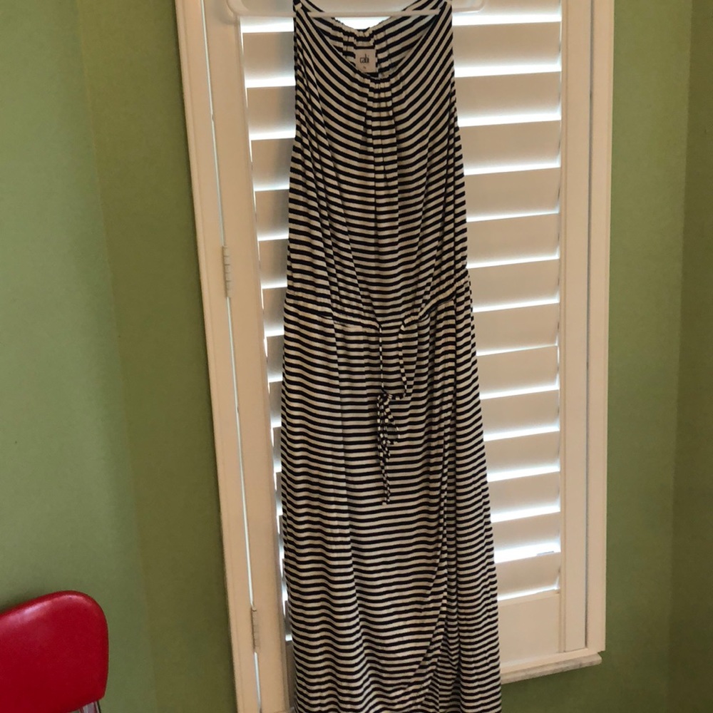 CAbi stripe maxi dress